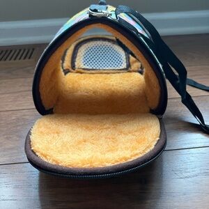 Colorful Pet Carrier with Cartoon Design